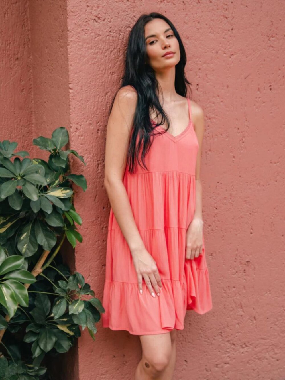 Miami Mini Dress | Coral